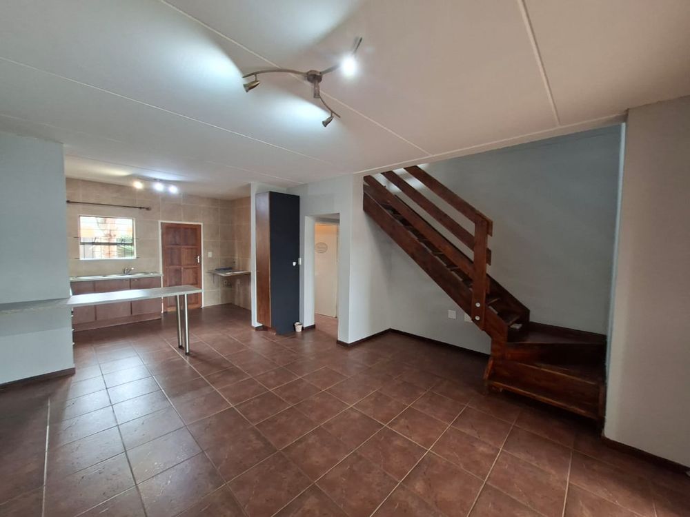 Open plan lounge and kitchen