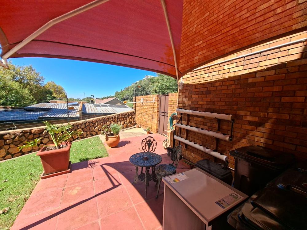 View from back door at kitchen