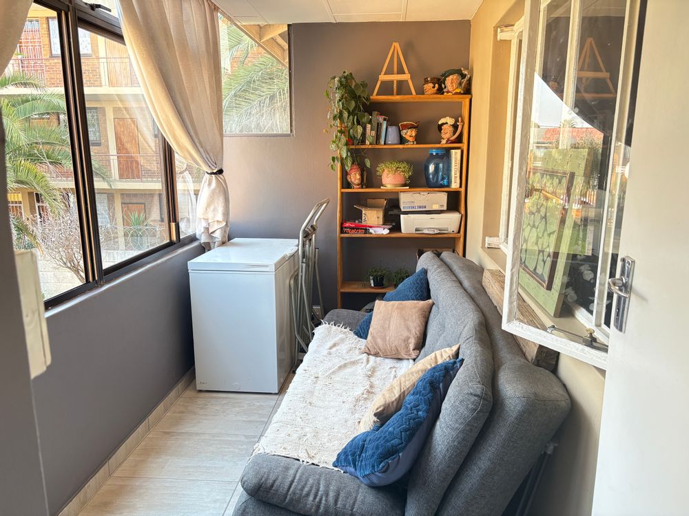 Covered balcony that can be used as a second bedroom