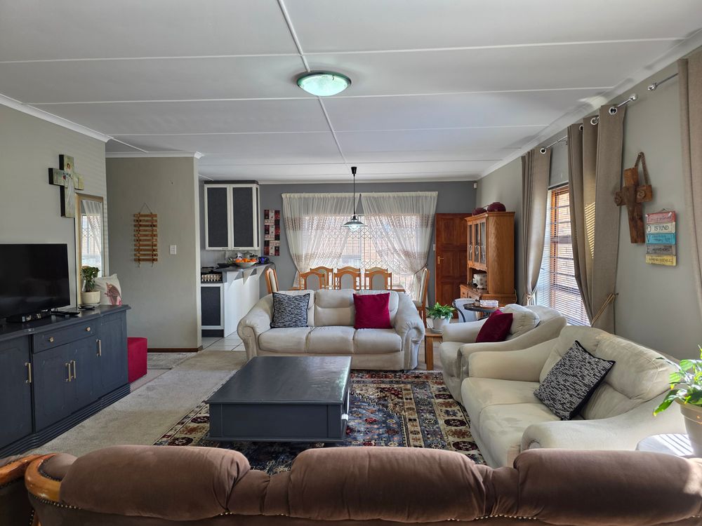 Open living/dining area