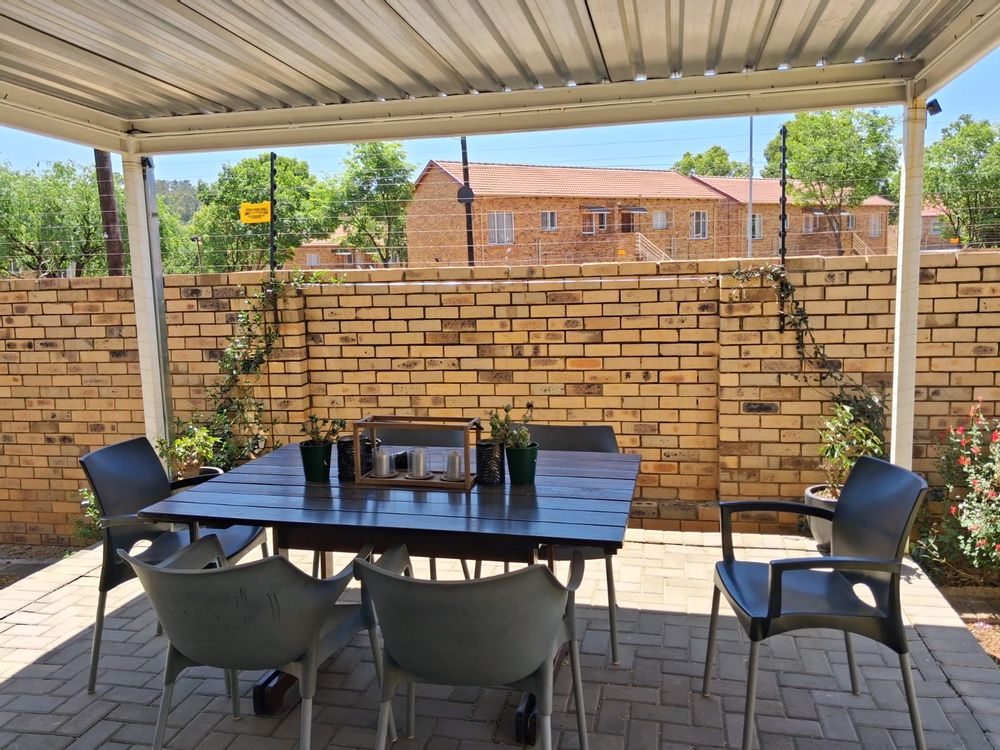 Patio over looking private garden