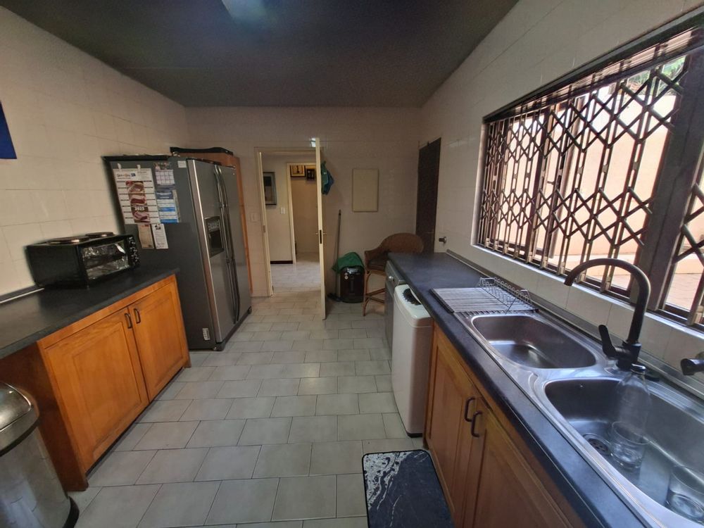 Kitchen and door to courtyard