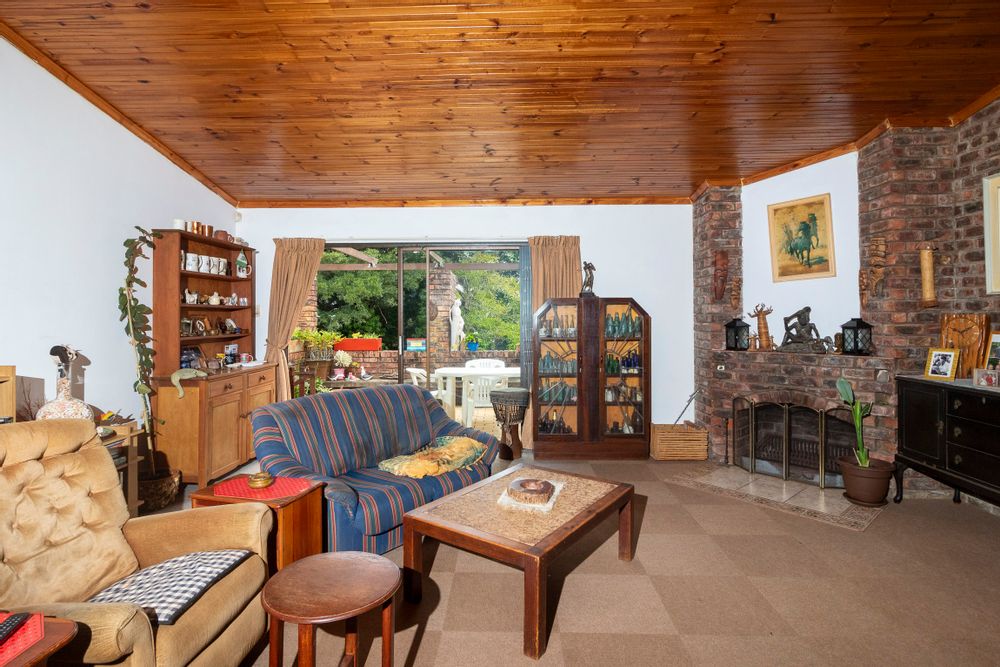 A fireplace in the living area takes care of those cold winter nights.