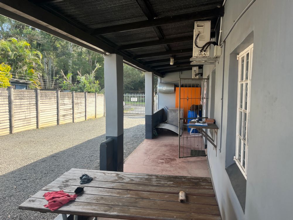 The 'Office house' veranda.