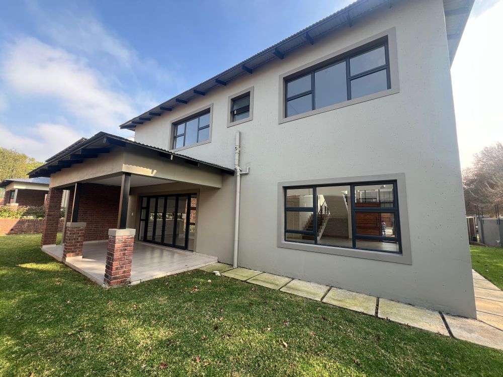 The private back garden and patio