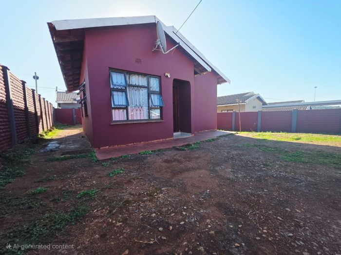 2-Bedroom House For Sale in Empangeni Rural with fenced yard and expansion potential.