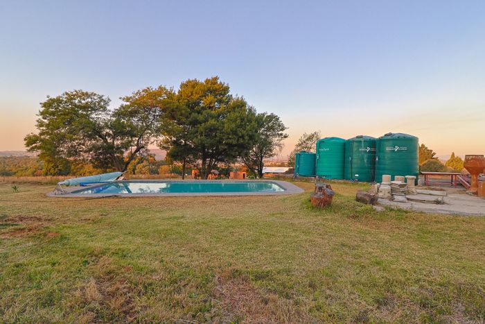 For Sale: Golf View Small Holding with 5ha, skyline views, and multiple units.