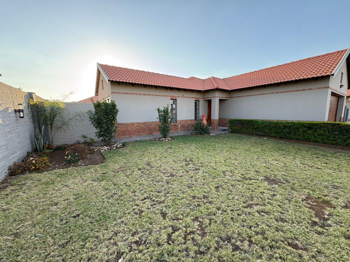 House For Sale in Waterkloof AH: 3 beds, double garage, spacious yard, community living.