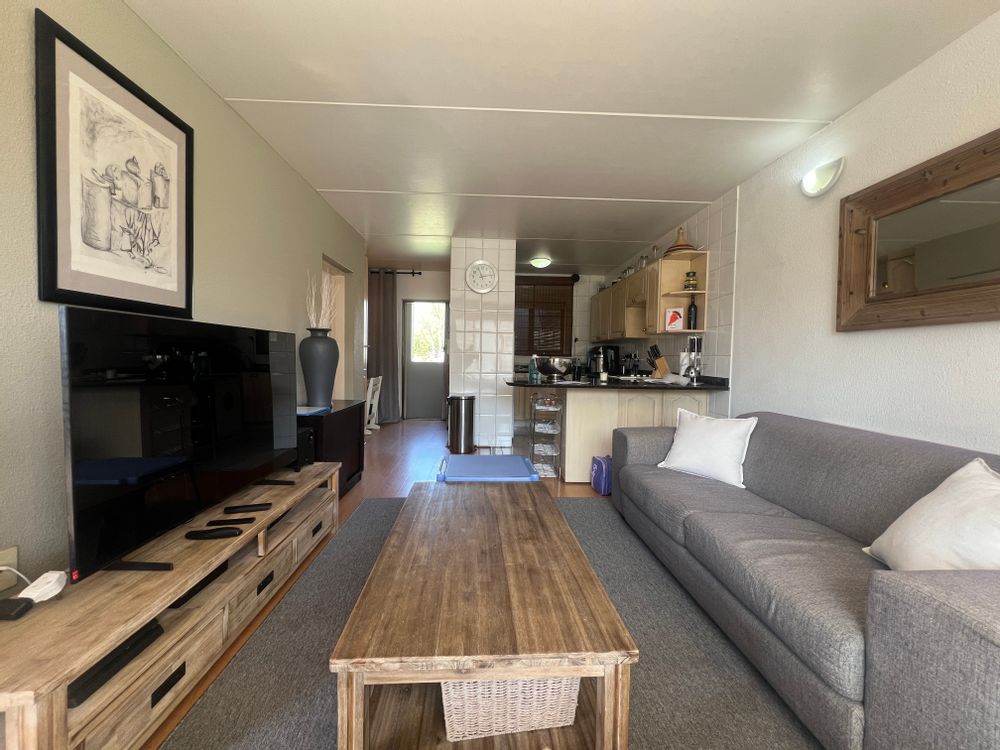 A north facing unit with open plan living