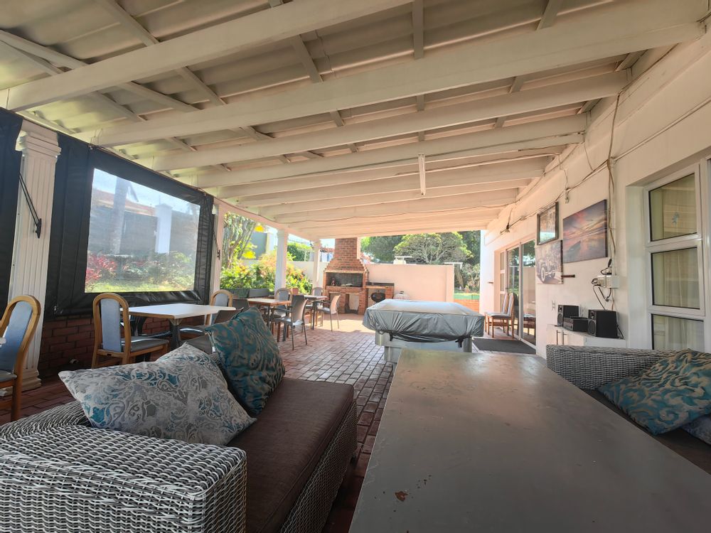 Covered enclosed patio off the dining room for residents