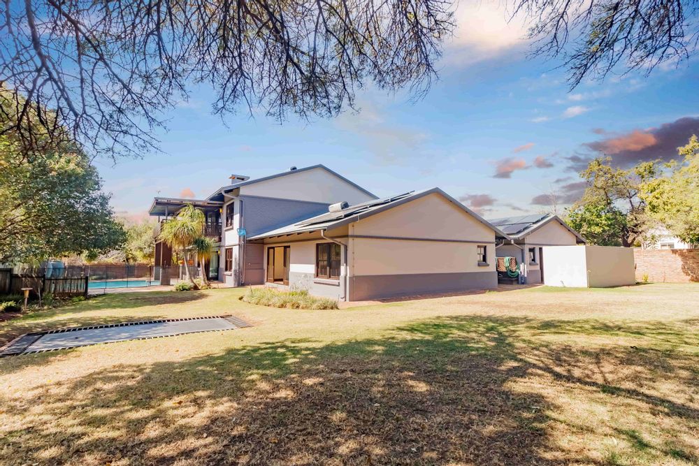 Expansive Garden with Built-In Trampoline