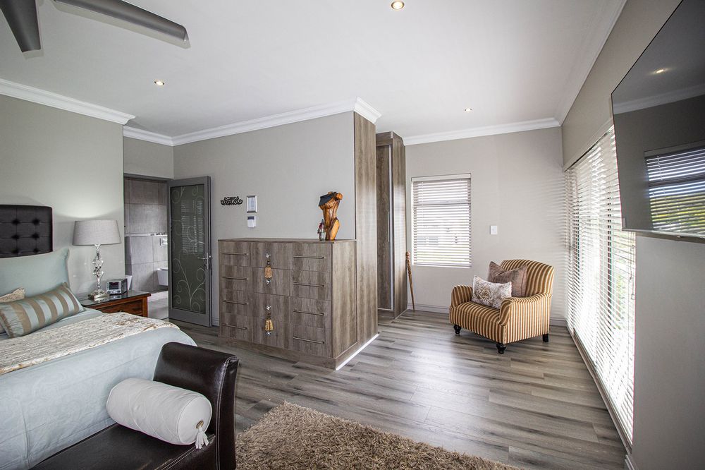 Walk in wardrobe at the back