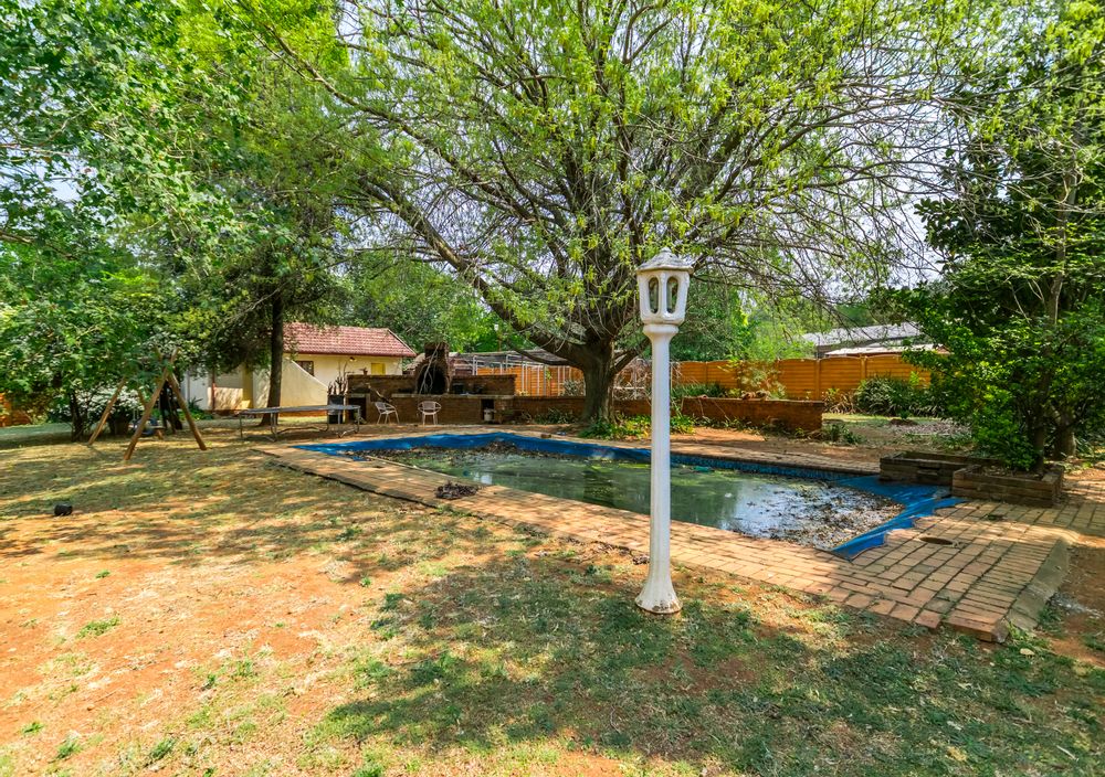 Backyard with pool