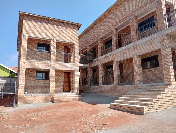 New 1-bedroom apartment in Tlhabane West, secure complex, private entrance, parking. To Rent.