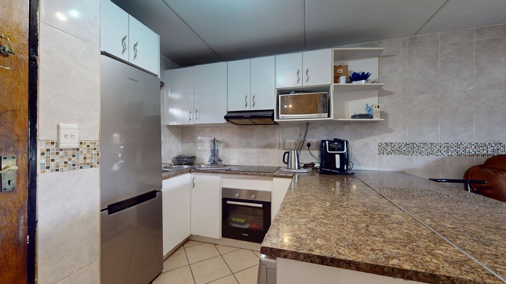 Open plan lounge and kitchen