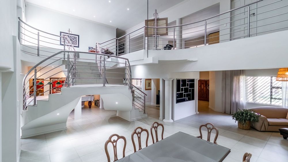 Dual staircase to the upstairs Pyjama lounge