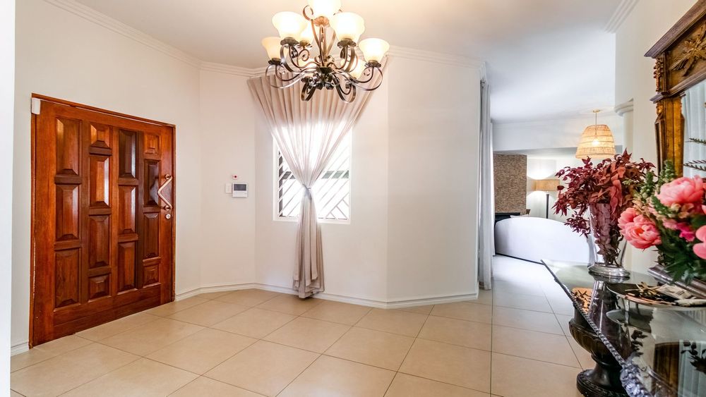 Entrance hall opens into the open plan living