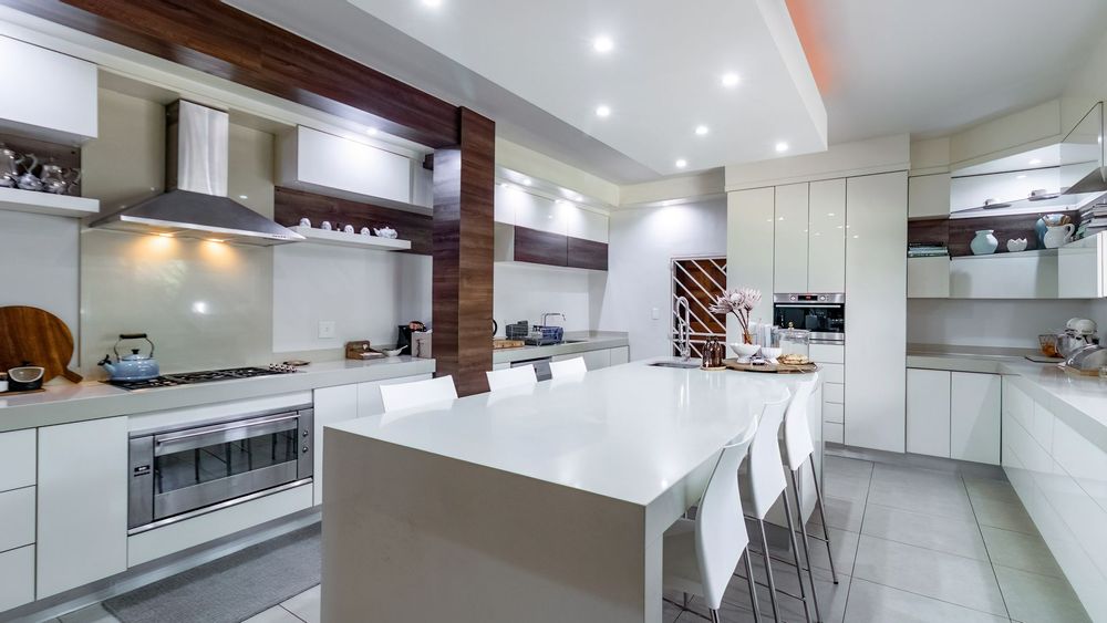 Clean lines and heart of the home