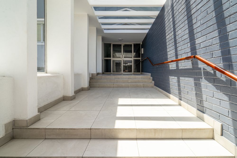 Entrance of building - secure