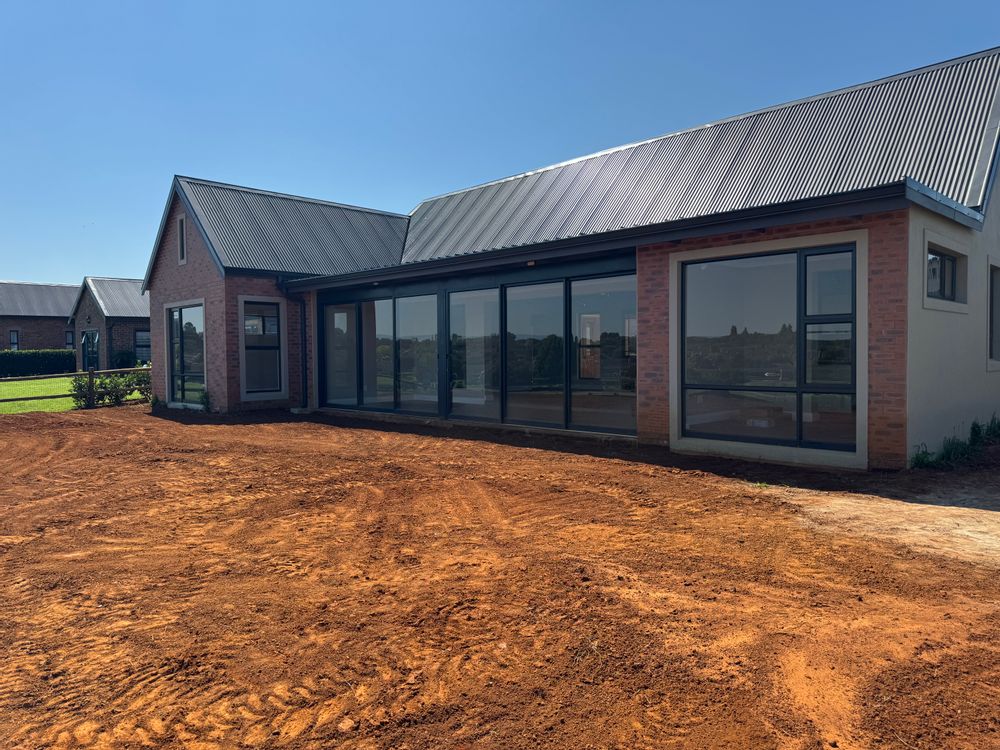 The garden is going to be grassed and fenced to complete the picture.