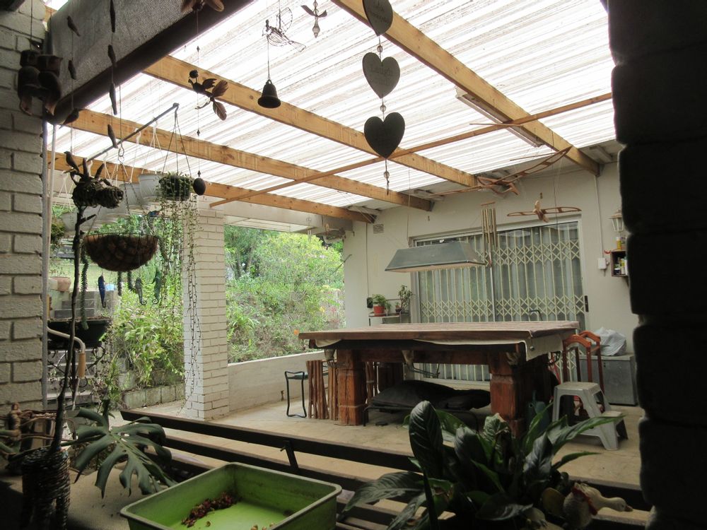 Outside entertainment area