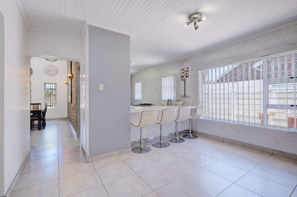 second dining area and kitchen island