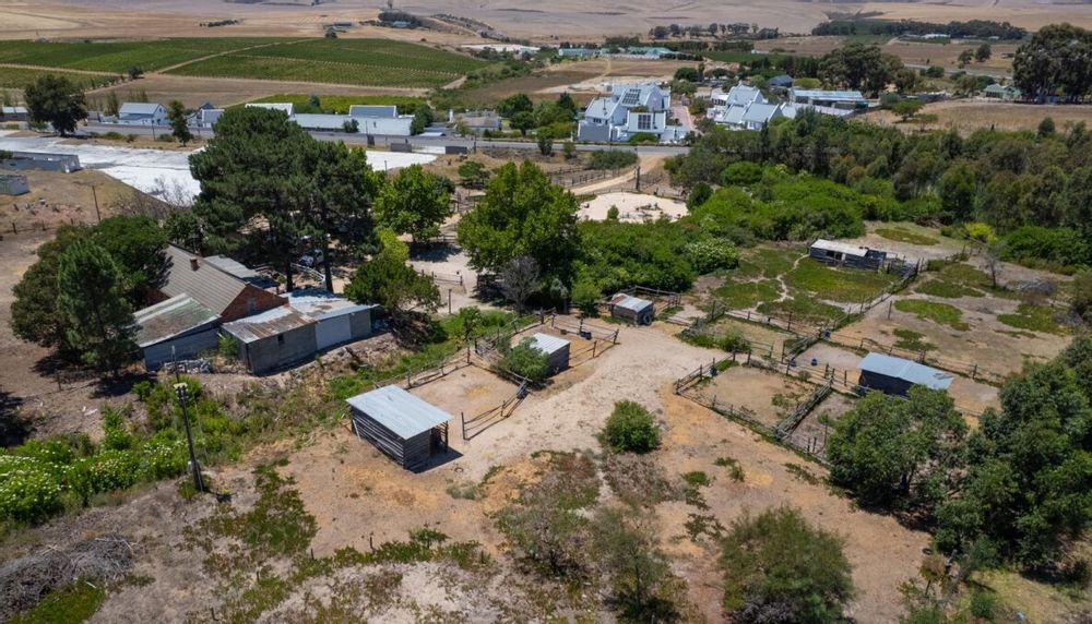 aerial showing paddocks