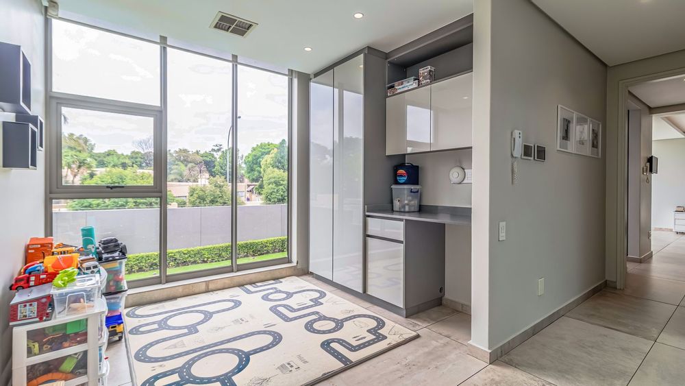 Pyjama lounge with built in desk