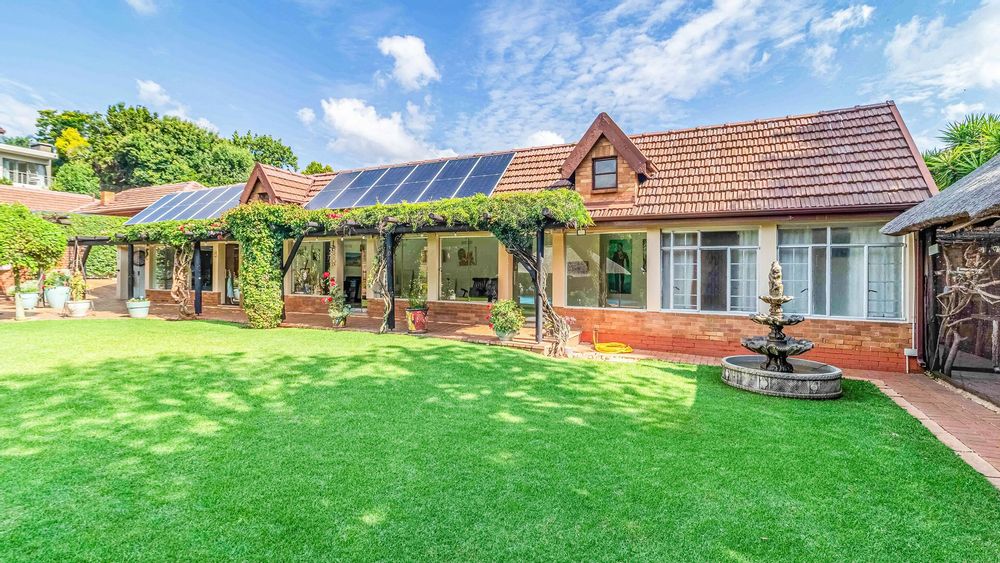 The yoga/pilates/art studio overlooking the lush garden