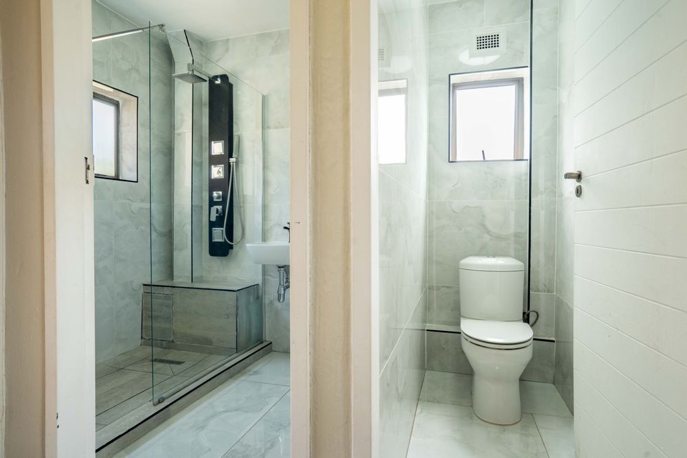 Bathroom with separate toilet