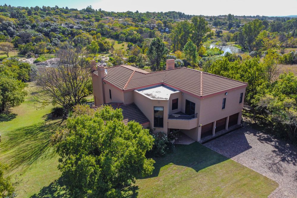 Aerial view of house
