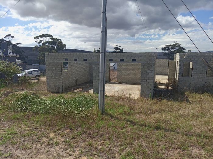 Vacant Land Residential for Sale in Bot River Central with approved plans and foundations.