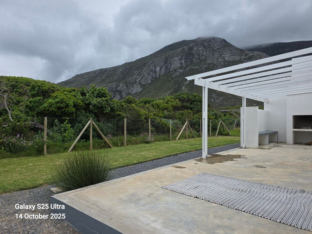 large back stoep with stunning mountain views