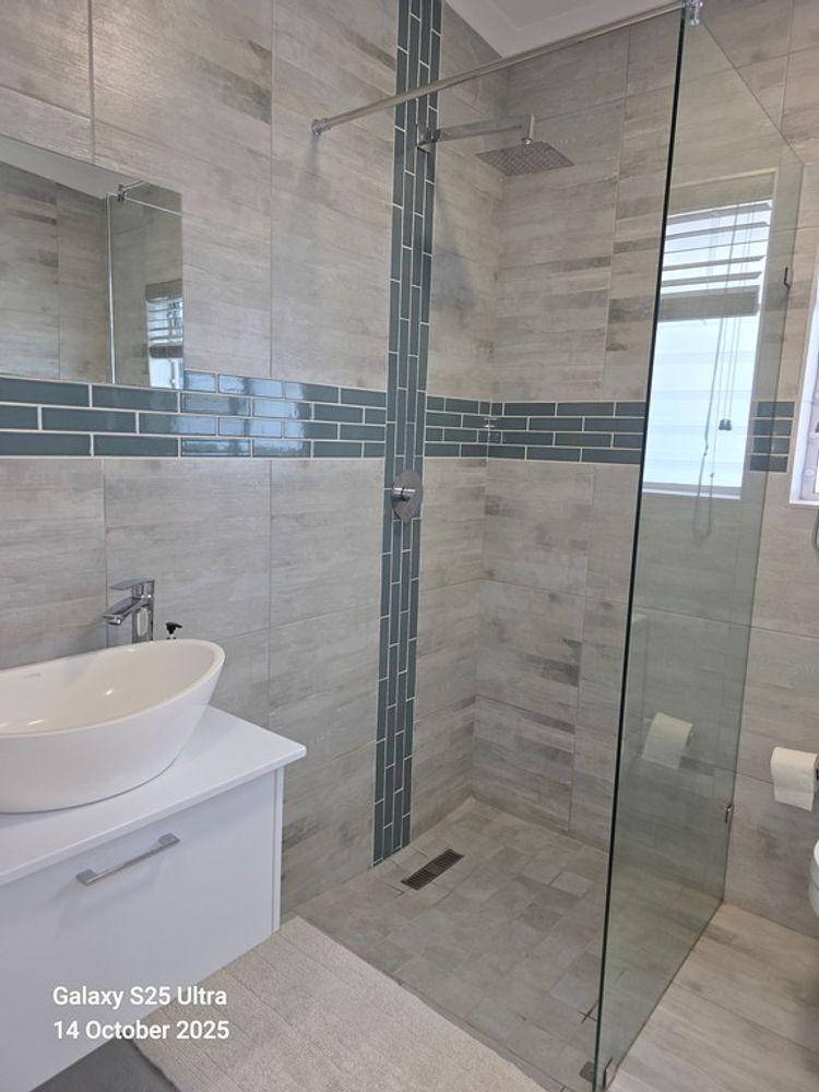 main bathroom with shower and bath