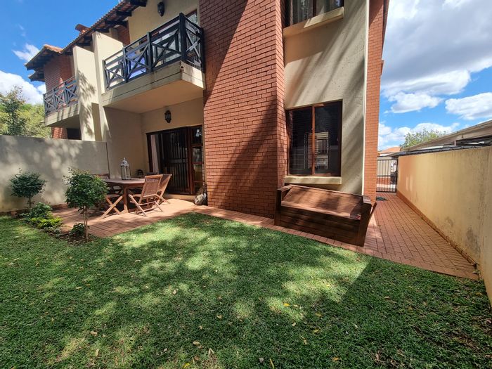 For Sale: Apartment in Pretoriuspark with garden, pools, and 24-hour security.