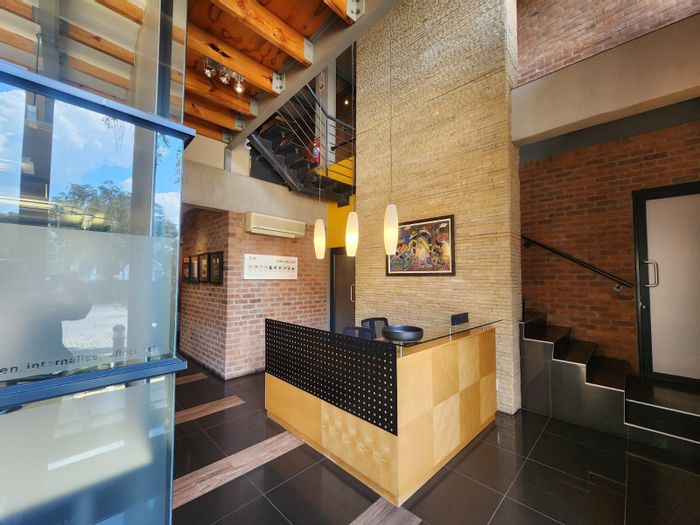 Office To Rent in Melrose Estate with boardrooms, kitchen, courtyard, and parking.