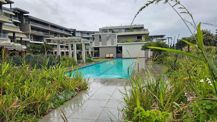 Sibaya Precinct Apartment To Rent: 2 beds, pool, secure parking, open plan living.
