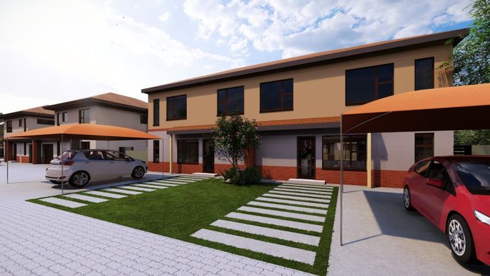For Sale: Townhouse in Waterval East with 3 bedrooms, patio, and covered parking.