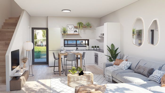 For Sale: Townhouse in Koelenhof AH with 2 bedrooms, parking, and security features.
