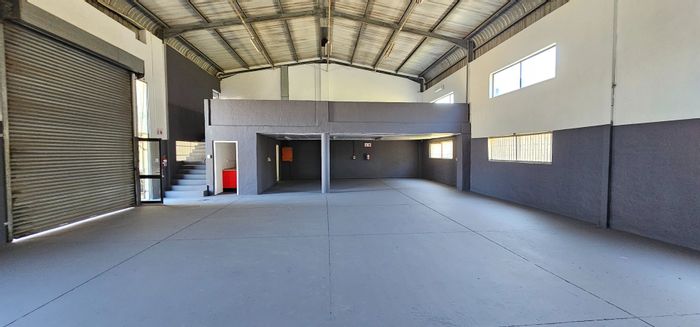Industrial unit to rent in Shakas Head with mezzanine, office, and security.