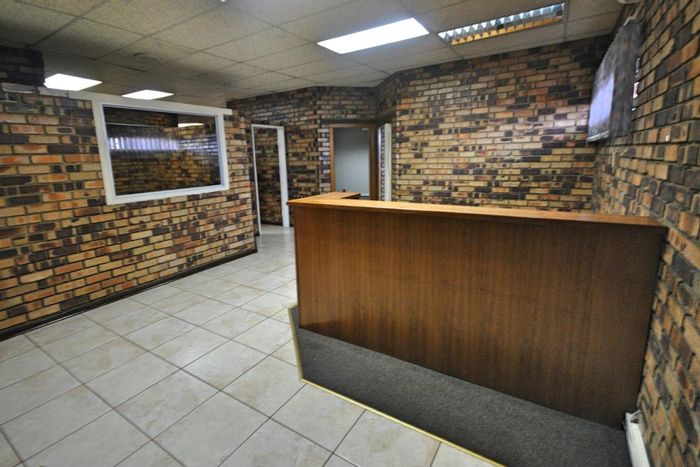 Office To Rent in Vanderbijlpark Central: Air conditioning, solar panels, and backup water system.