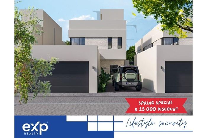 For Sale: Customizable Cluster Homes in Bryanston East with Roof Terrace & Security.