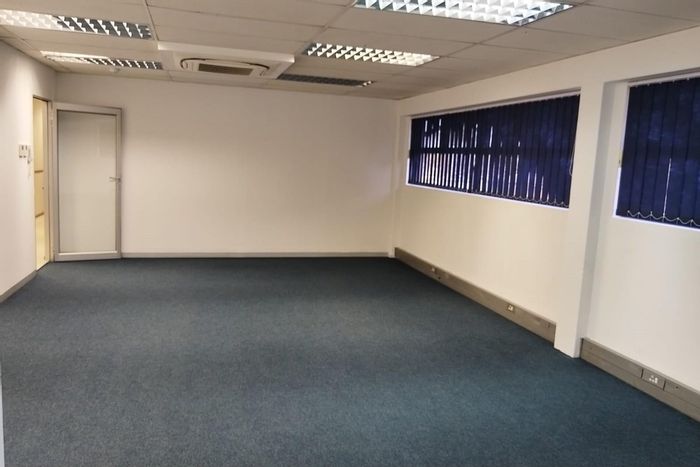 Elarduspark Office To Rent: Boardroom, communal kitchen, secure access, ample parking.