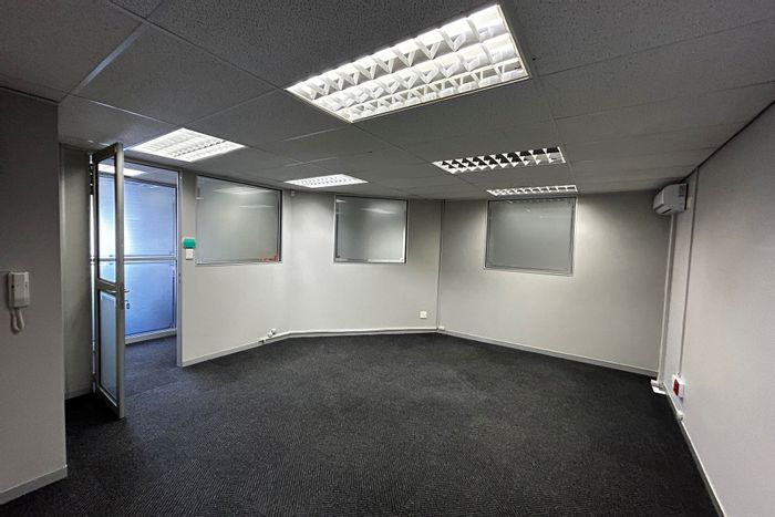 Office To Rent in Newton Park: 24/7 security, generator, communal kitchen, parking options.