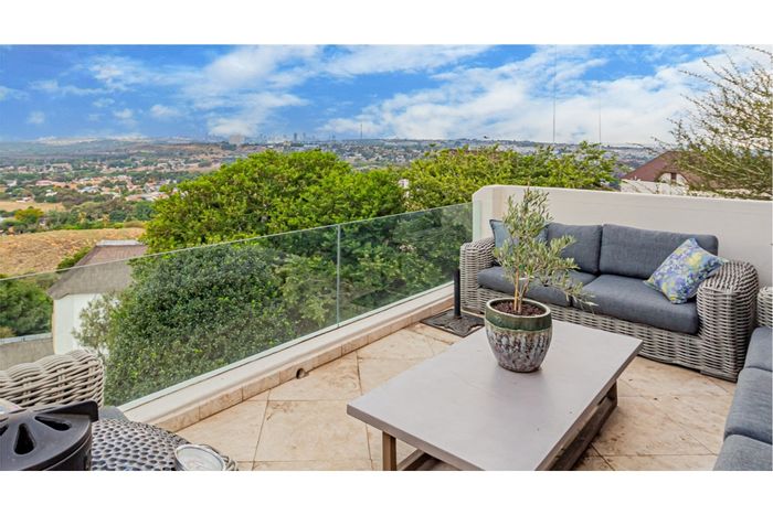 Northcliff Townhouse For Sale: Three levels, jacuzzi, flatlet, and expansive skyline views.