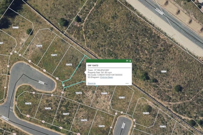 Vacant Land for Sale in St Helena Views with Ocean and Hill Views.