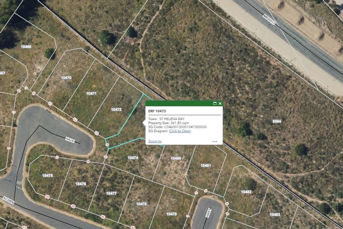 Vacant Land for Sale in St Helena Views: Ocean views, flexible building options, prime location.