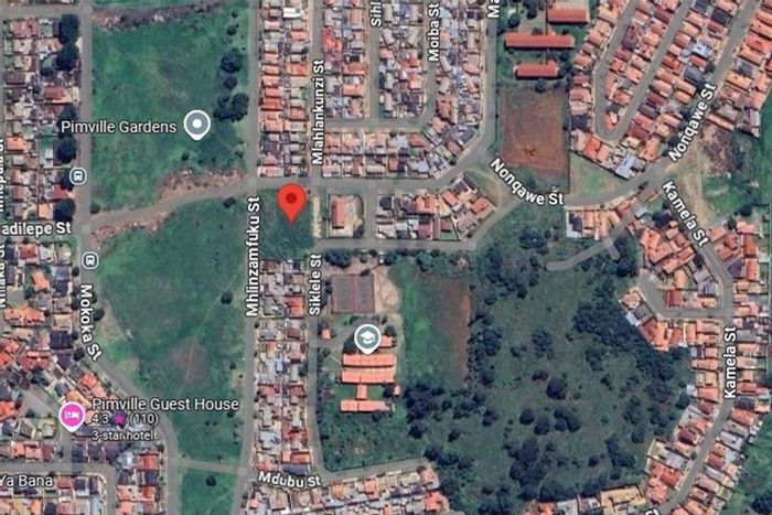 Vacant Land Residential for Sale in Pimville: 3605 sqm with approved student accommodation plans.