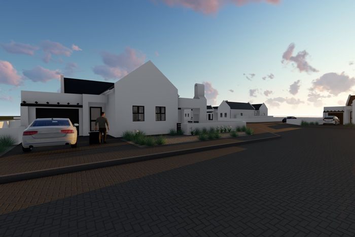 Laaiplek House For Sale: Proposed build with 3 bedrooms, indoor braai, and garage.