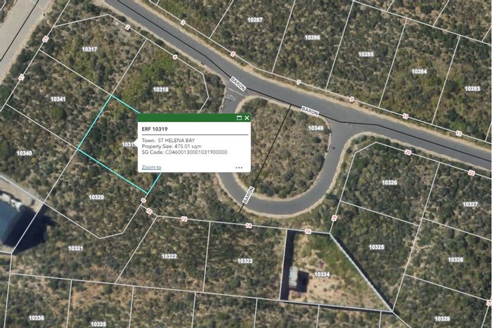 Vacant Land For Sale in St Helena Views: 475 sqm with ocean views.